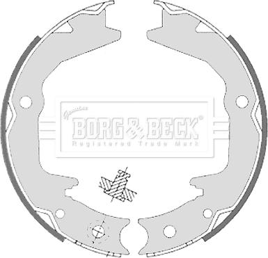 Borg & Beck BBS6329 - Комплект тормозов, ручник, парковка autospares.lv