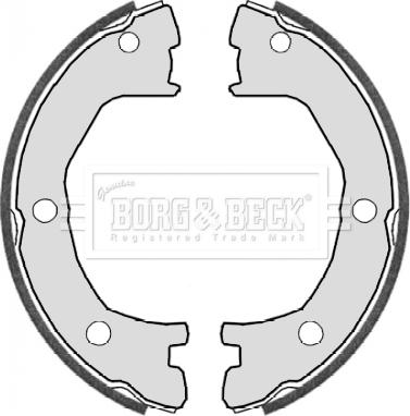 Borg & Beck BBS6322 - Комплект тормозов, ручник, парковка autospares.lv