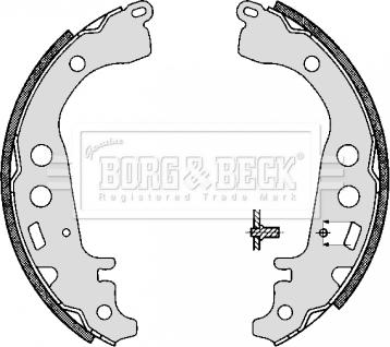 Borg & Beck BBS6294 - Комплект тормозных колодок, барабанные autospares.lv