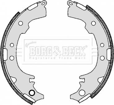 Borg & Beck BBS6295 - Комплект тормозных колодок, барабанные autospares.lv