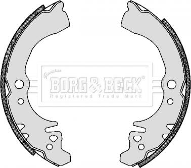 Borg & Beck BBS6298 - Комплект тормозных колодок, барабанные autospares.lv