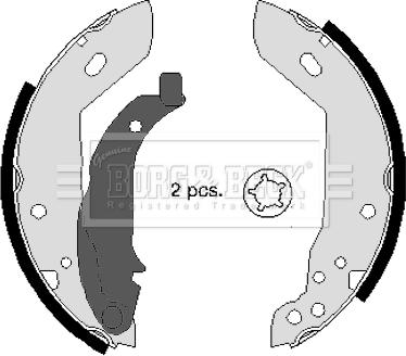 Borg & Beck BBS6240 - Комплект тормозных колодок, барабанные autospares.lv