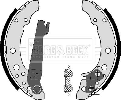 Borg & Beck BBS6248 - Комплект тормозных колодок, барабанные autospares.lv