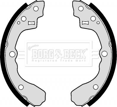 Borg & Beck BBS6259 - Комплект тормозных колодок, барабанные autospares.lv