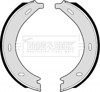 Borg & Beck BBS6257 - Комплект тормозов, ручник, парковка autospares.lv