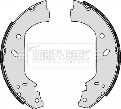 Borg & Beck BBS6265 - Комплект тормозных колодок, барабанные autospares.lv