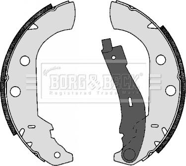 Borg & Beck BBS6268 - Комплект тормозных колодок, барабанные autospares.lv