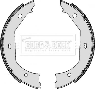 Borg & Beck BBS6267 - Комплект тормозов, ручник, парковка autospares.lv