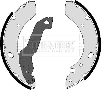 Borg & Beck BBS6202 - Комплект тормозных колодок, барабанные autospares.lv