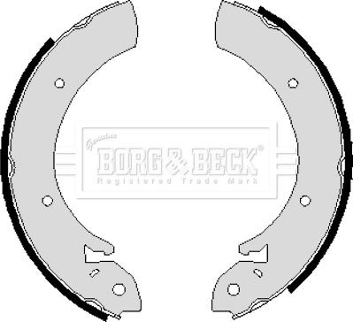 Borg & Beck BBS6214 - Комплект тормозных колодок, барабанные autospares.lv