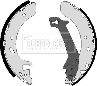 Borg & Beck BBS6216 - Комплект тормозных колодок, барабанные autospares.lv