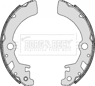 Borg & Beck BBS6289 - Комплект тормозных колодок, барабанные autospares.lv