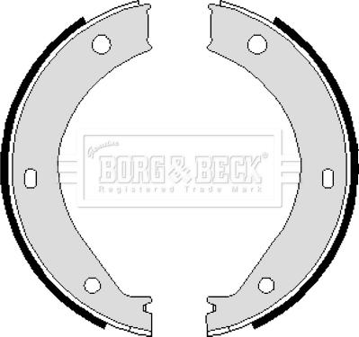 Borg & Beck BBS6239 - Комплект тормозов, ручник, парковка autospares.lv