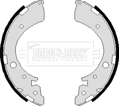 Borg & Beck BBS6235 - Комплект тормозных колодок, барабанные autospares.lv