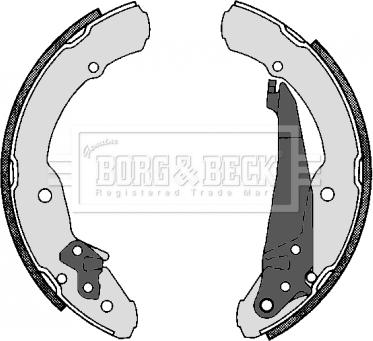 Borg & Beck BBS6230 - Комплект тормозных колодок, барабанные autospares.lv