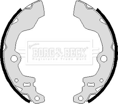 Borg & Beck BBS6232 - Комплект тормозных колодок, барабанные autospares.lv