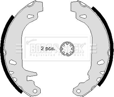 Borg & Beck BBS6227 - Комплект тормозных колодок, барабанные autospares.lv