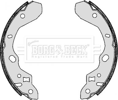 Borg & Beck BBS6275 - Комплект тормозных колодок, барабанные autospares.lv