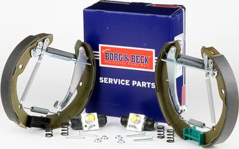 Borg & Beck BBS1067K - Комплект тормозных колодок, барабанные autospares.lv