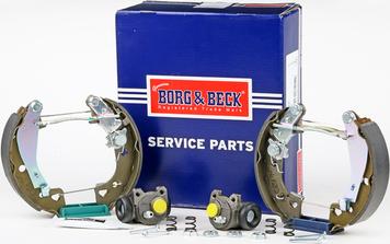 Borg & Beck BBS1004K - Комплект тормозных колодок, барабанные autospares.lv