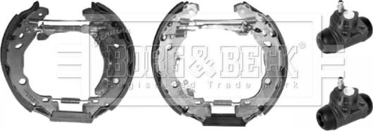 Borg & Beck BBS1140K - Комплект тормозных колодок, барабанные autospares.lv