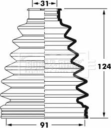 Borg & Beck BCB6056 - Пыльник, приводной вал autospares.lv