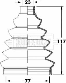 Borg & Beck BCB6068 - Пыльник, приводной вал autospares.lv