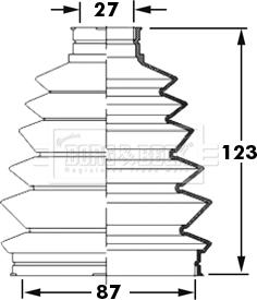 Borg & Beck BCB6004 - Пыльник, приводной вал autospares.lv