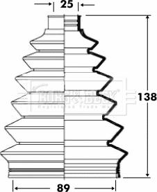 Borg & Beck BCB6088 - Пыльник, приводной вал autospares.lv