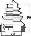 Borg & Beck BCB6141 - Пыльник, приводной вал autospares.lv