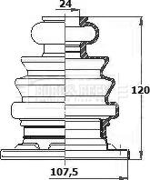 Borg & Beck BCB6185 - Пыльник, приводной вал autospares.lv