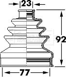 Borg & Beck BCB6123 - Пыльник, приводной вал autospares.lv