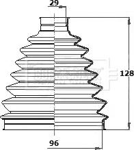 Borg & Beck BCB6341 - Пыльник, приводной вал autospares.lv