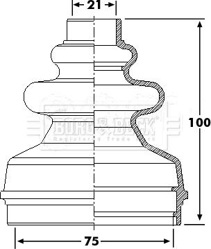 Borg & Beck BCB6241 - Пыльник, приводной вал autospares.lv