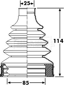 Borg & Beck BCB6269 - Пыльник, приводной вал autospares.lv