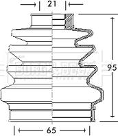 Borg & Beck BCB2687 - Пыльник, приводной вал autospares.lv