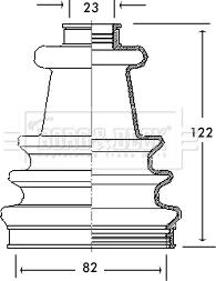 Borg & Beck BCB2168 - Пыльник, приводной вал autospares.lv