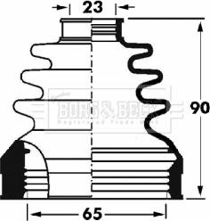 Borg & Beck BCB2893 - Пыльник, приводной вал autospares.lv