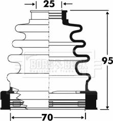 Borg & Beck BCB2864 - Пыльник, приводной вал autospares.lv