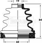 Borg & Beck BCB2800 - Пыльник, приводной вал autospares.lv