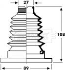 Borg & Beck BCB2802 - Пыльник, приводной вал autospares.lv