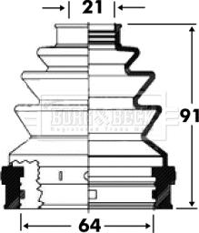 Borg & Beck BCB2818 - Пыльник, приводной вал autospares.lv