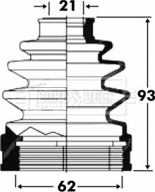 Borg & Beck BCB2823 - Пыльник, приводной вал autospares.lv