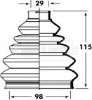 Borg & Beck BCB2354 - Пыльник, приводной вал autospares.lv