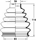 Borg & Beck BCB2360 - Пыльник, приводной вал autospares.lv