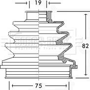 Borg & Beck BCB2260 - Пыльник, приводной вал autospares.lv