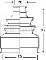 Borg & Beck BCB2783 - Пыльник, приводной вал autospares.lv