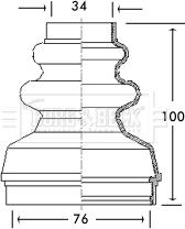 Borg & Beck BCB2736 - Пыльник, приводной вал autospares.lv