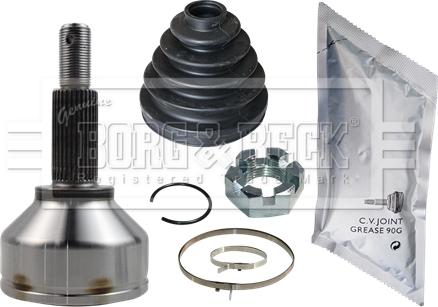 Borg & Beck BCJ1408 - Шарнирный комплект, ШРУС, приводной вал autospares.lv