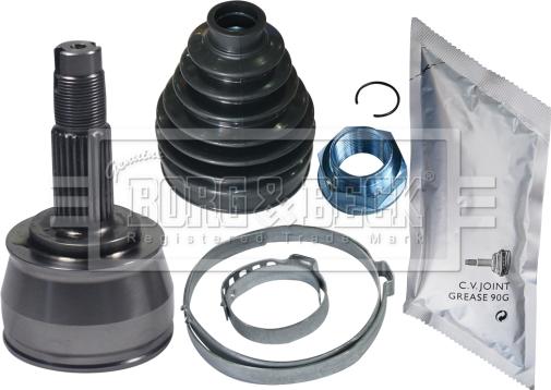 Borg & Beck BCJ1608 - Шарнирный комплект, ШРУС, приводной вал autospares.lv